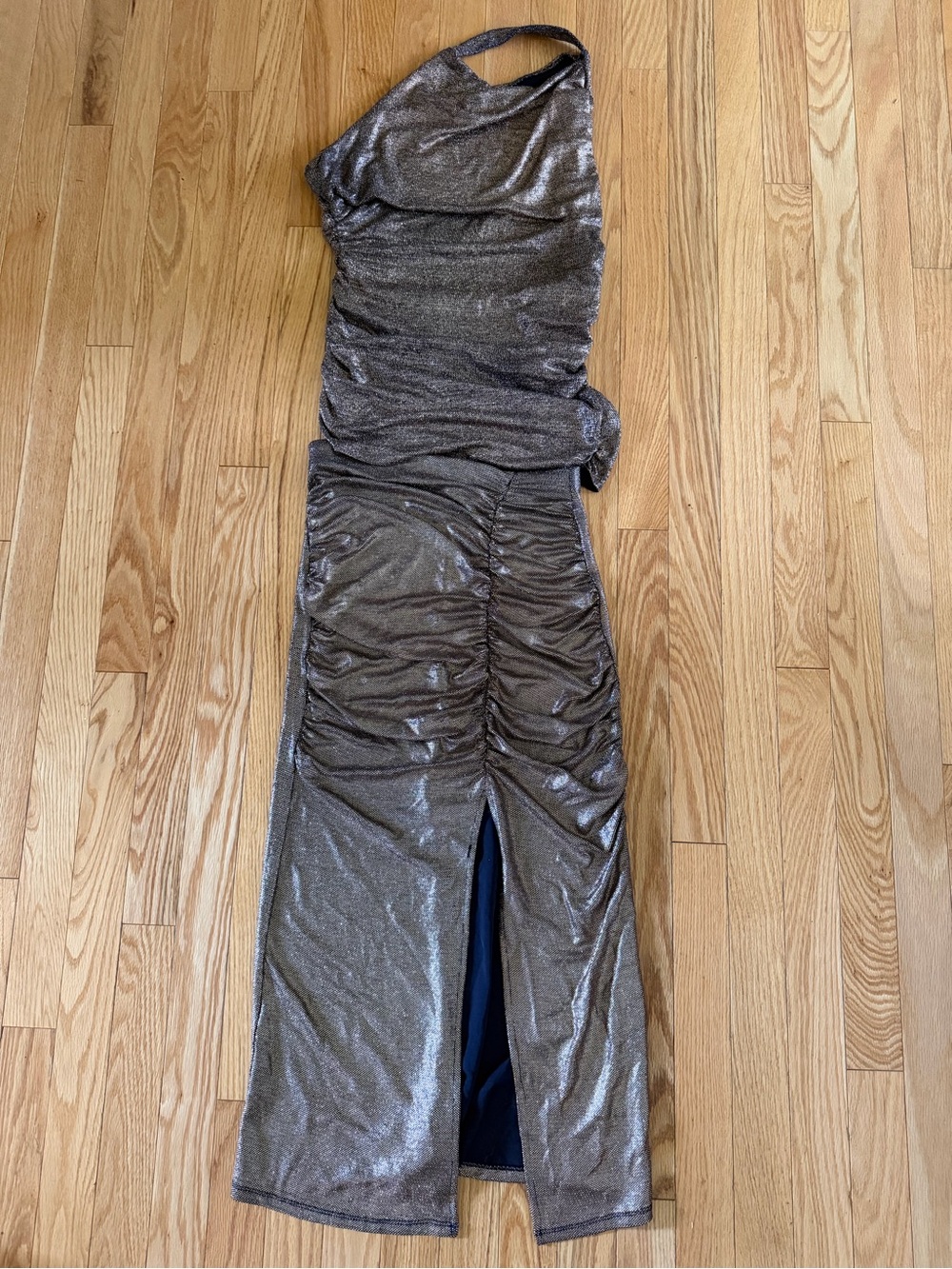 Zara Navy Set with Metallic Bronze